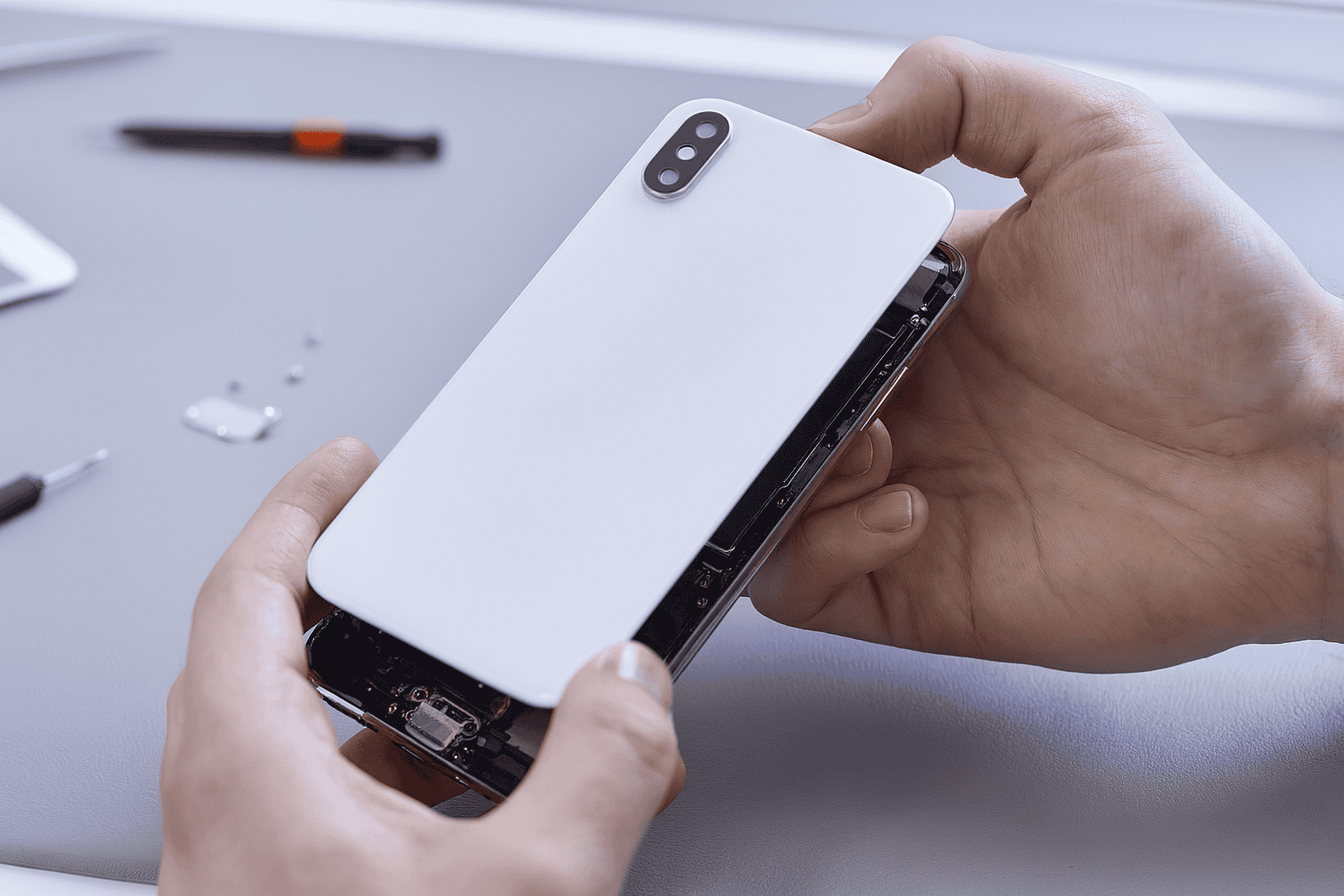 Smartphone Backcover Reparatur in München. Express ab 30 Minuten, Originalteile, zertifizierte Techniker mit 20 Jahren Erfahrung, Versand deutschlandweit.